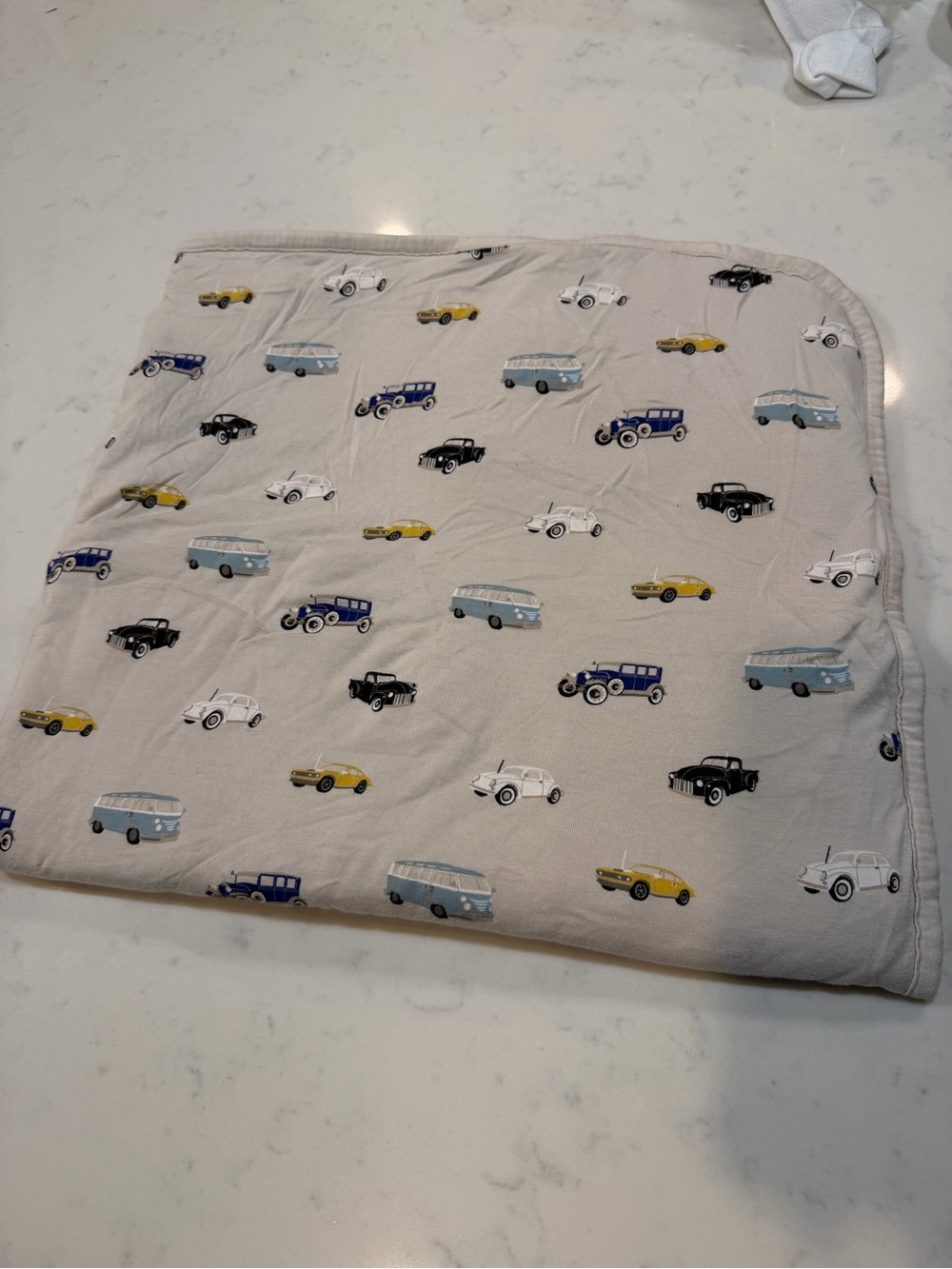 Kyte Baby Blanket with Vintage Car Print